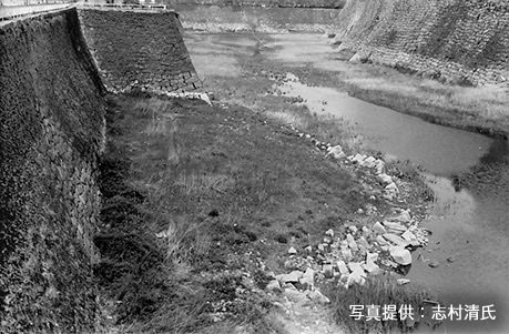 徳川大坂城外堀に残る豊臣大坂城？の痕跡