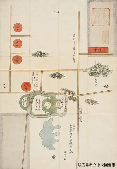 図3.「摂津茶臼山御陣城図」『浅野文庫所蔵 諸国古城之図』より