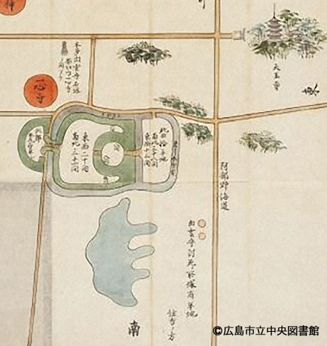 図2.「摂津茶臼山御陣城図」部分