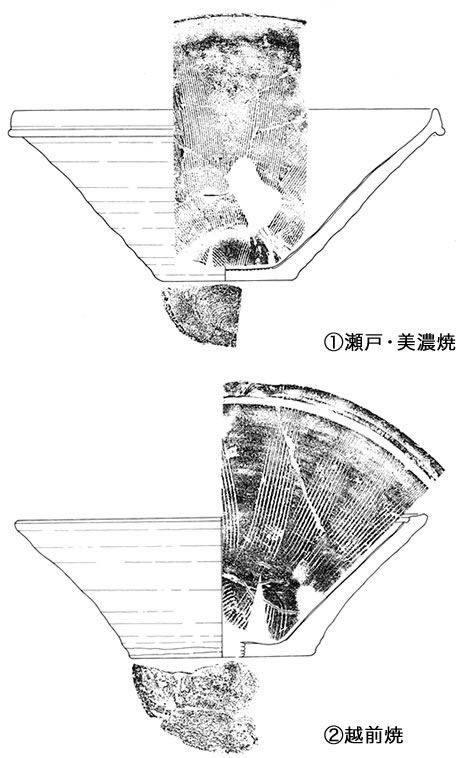 図2.小谷城出土の擂鉢