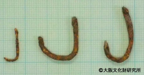 写真2.出土した釣針