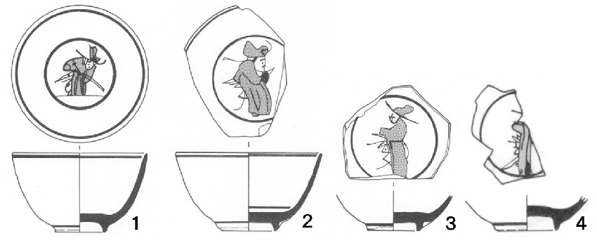 図2.大坂城出土官人図小碗実測図